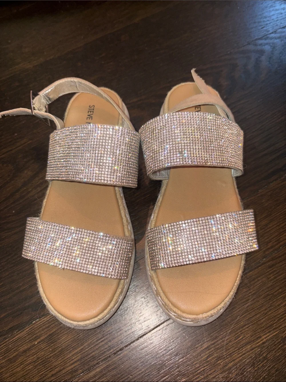 Girls Steve Madden Crystal Sandals